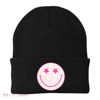 Sunflower Star Smiley Retro Beanie