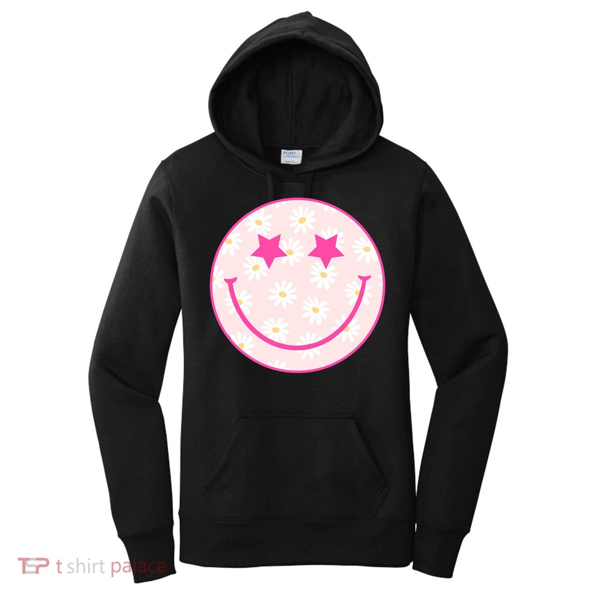 Sunflower Star Smiley Retro Women's Hoodie
