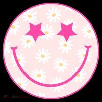 Sunflower Star Smiley Retro Women's Hoodie thumb 2