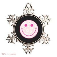 Sunflower Star Smiley Retro Ornament thumb 0