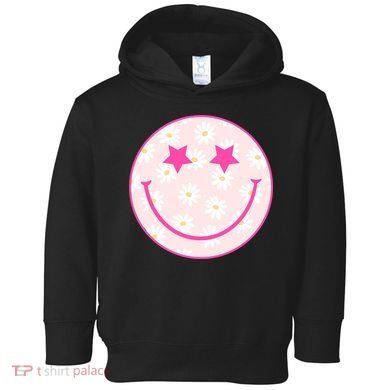 Sunflower Star Smiley Retro Toddler Hoodie