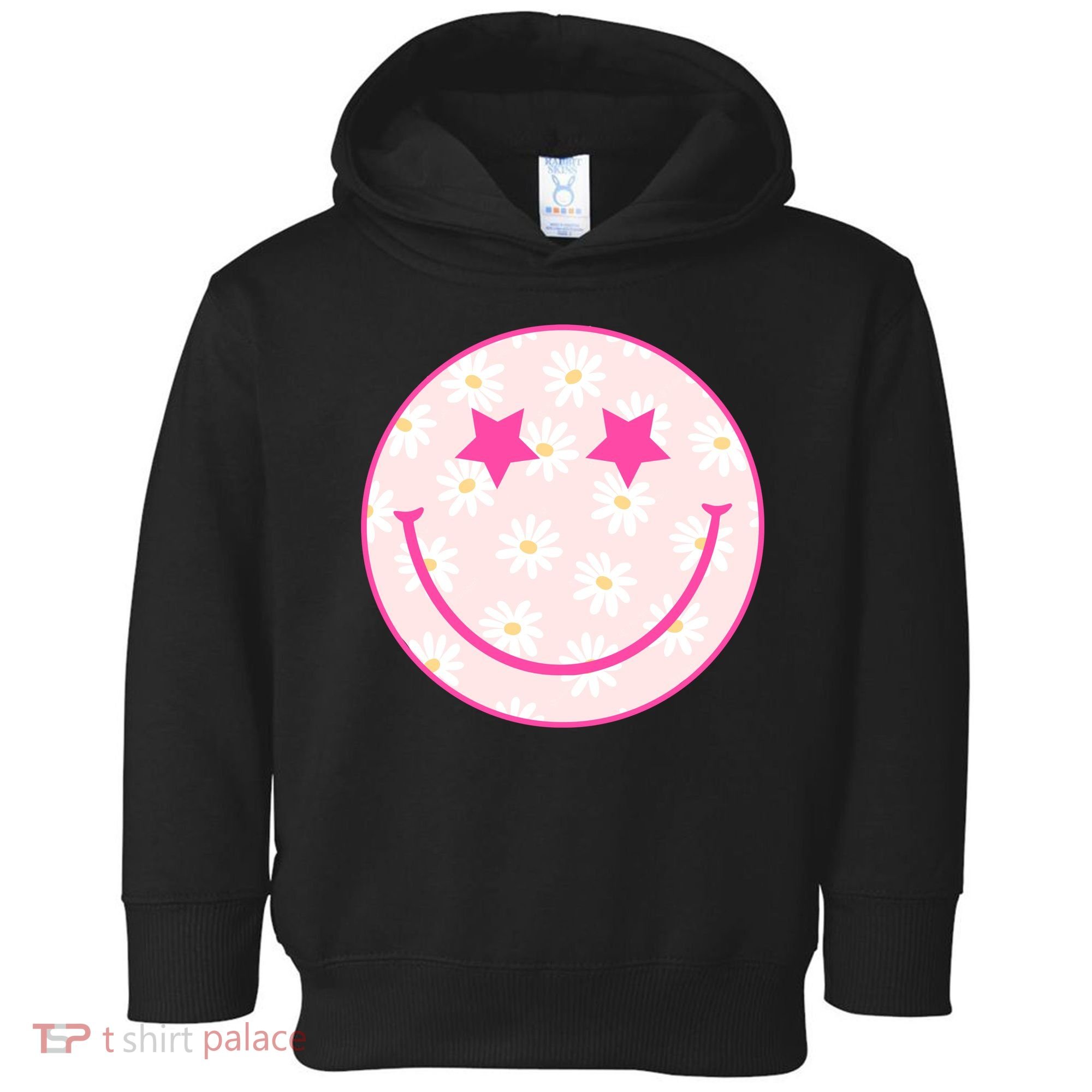 Sunflower Star Smiley Retro Toddler Hoodie