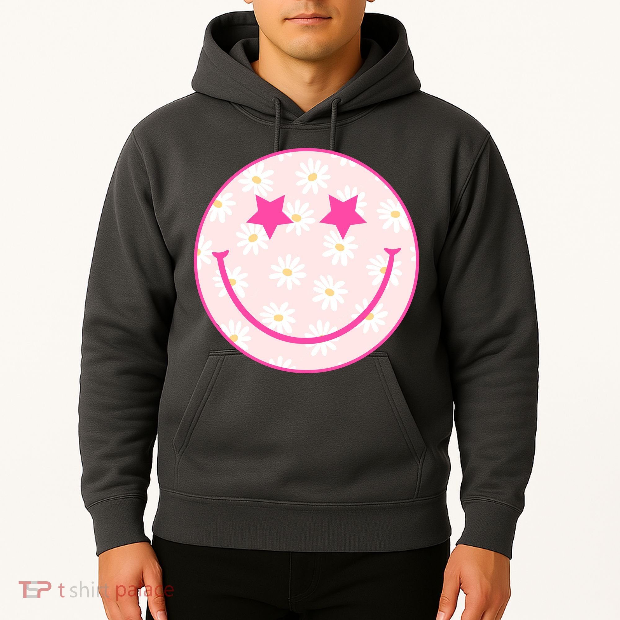 Sunflower Star Smiley Retro Hoodie
