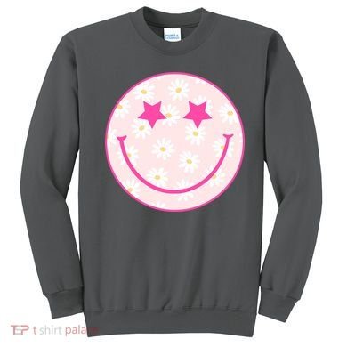 Sunflower Star Smiley Retro Sweatshirt
