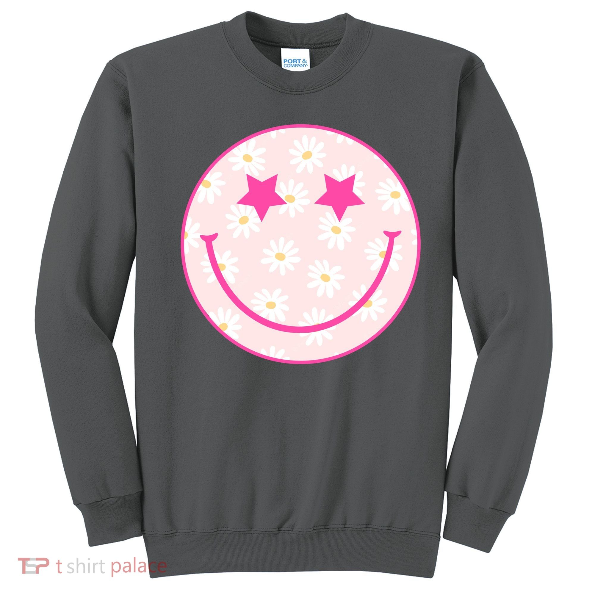 Sunflower Star Smiley Retro Sweatshirt