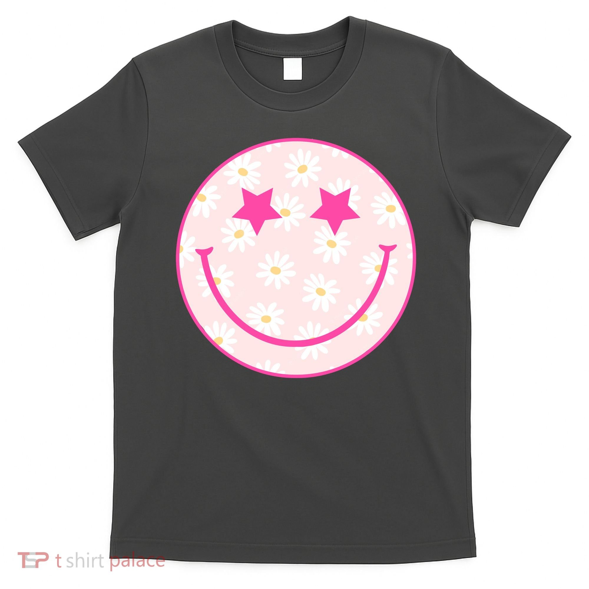 Sunflower Star Smiley Retro T-Shirt