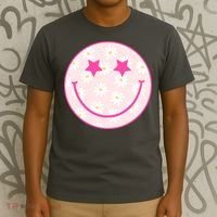Sunflower Star Smiley Retro T-Shirt thumb 3