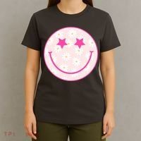 Sunflower Star Smiley Retro T-Shirt thumb 4