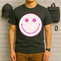 Sunflower Star Smiley Retro T-Shirt thumb 6