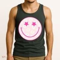 Sunflower Star Smiley Retro Tank Top thumb 3