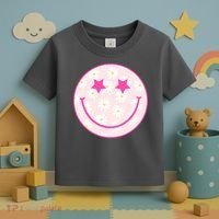 Sunflower Star Smiley Retro Toddler T-Shirt thumb 3
