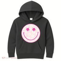 Sunflower Star Smiley Retro Kids Hoodie thumb 0