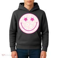 Sunflower Star Smiley Retro Kids Hoodie thumb 4