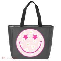 Sunflower Star Smiley Retro Tote Bag thumb 0