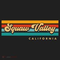 Sunset Stripes Squaw Valley California Women's Sweatshirt thumb 2