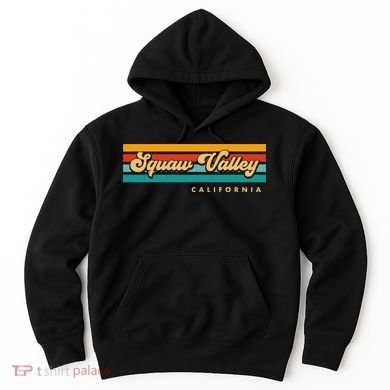 Sunset Stripes Squaw Valley California Hoodie