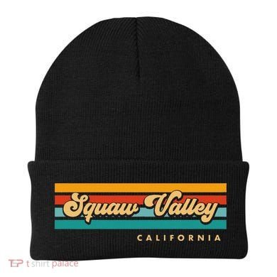 Sunset Stripes Squaw Valley California Beanie