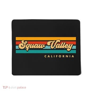 Sunset Stripes Squaw Valley California Mousepad