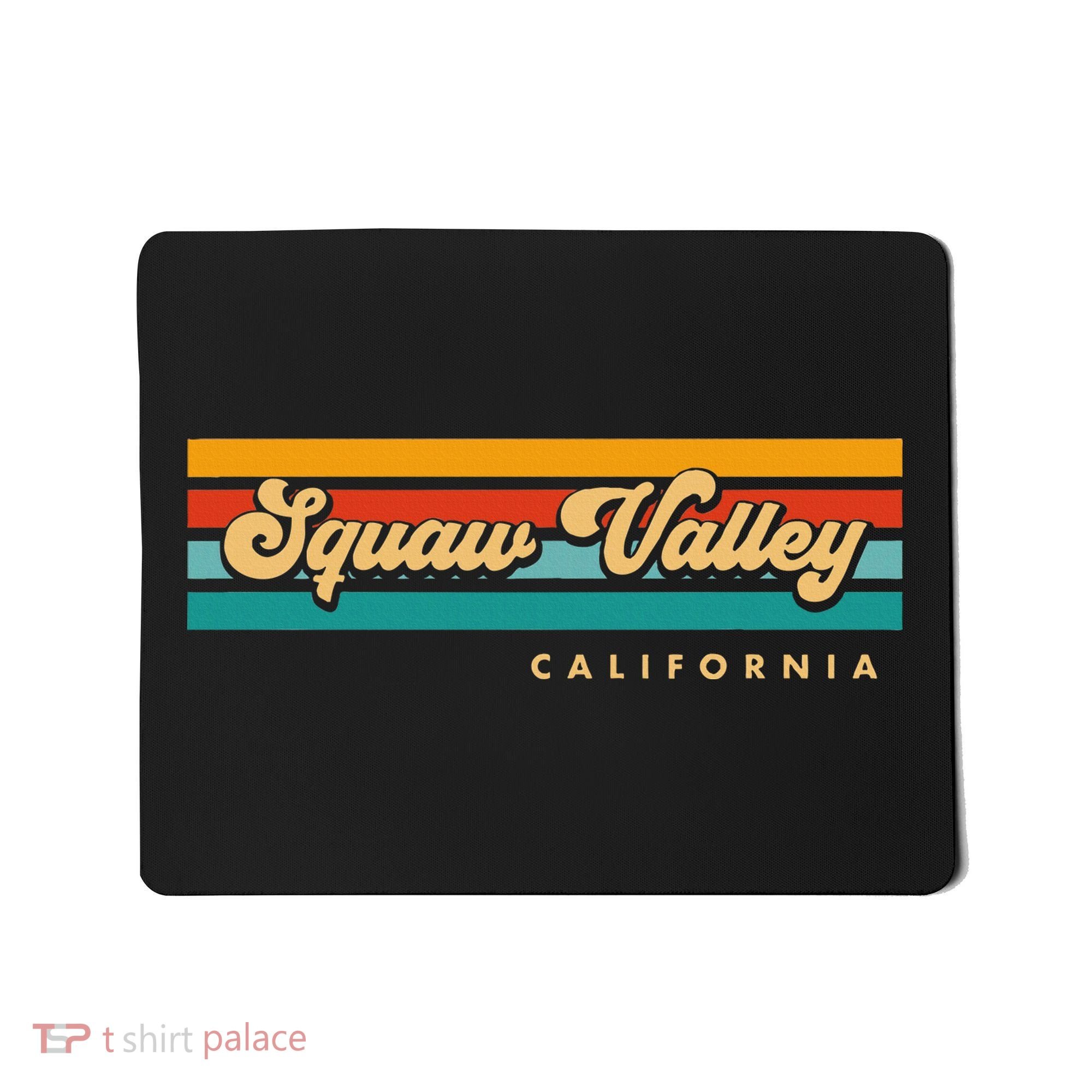 Sunset Stripes Squaw Valley California Mousepad