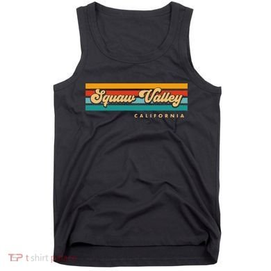 Sunset Stripes Squaw Valley California Tank Top