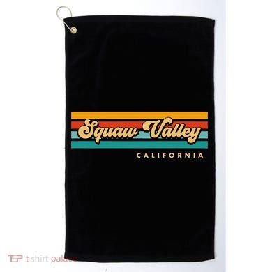Sunset Stripes Squaw Valley California Golf Towel