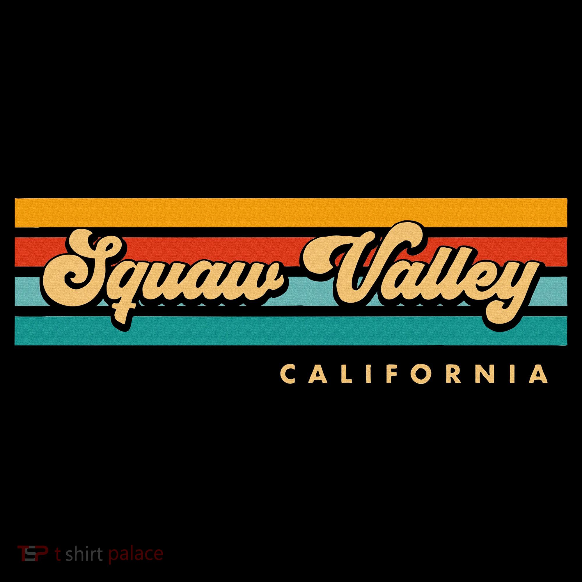 Sunset Stripes Squaw Valley California Toddler T-Shirt