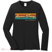Sunset Stripes Squaw Valley California Women's Long Sleeve Shirt thumb 0