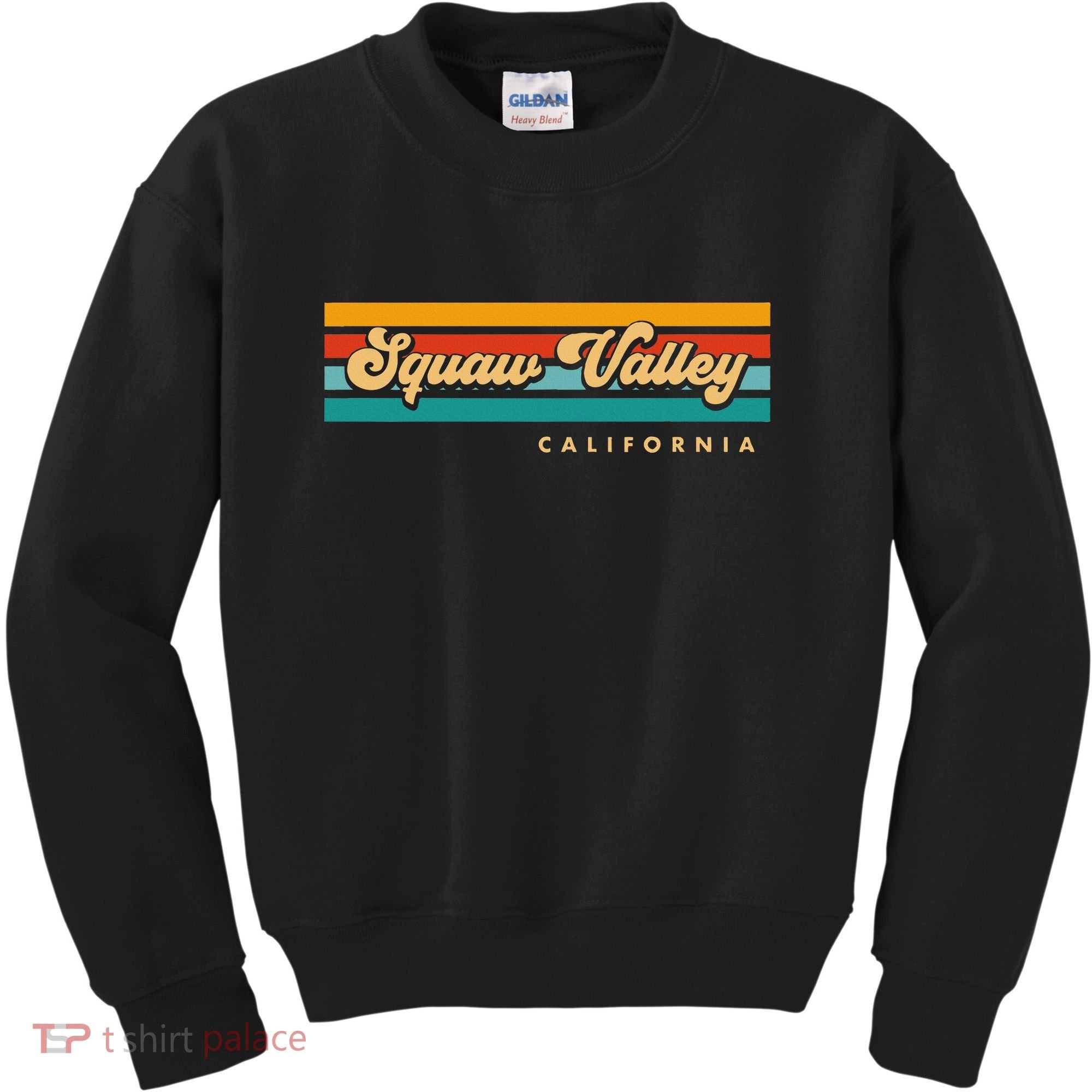 Sunset Stripes Squaw Valley California Kids Sweatshirt
