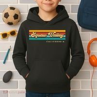 Sunset Stripes Squaw Valley California Kids Hoodie thumb 2