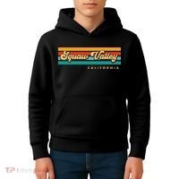 Sunset Stripes Squaw Valley California Kids Hoodie thumb 4