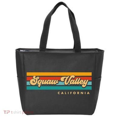 Sunset Stripes Squaw Valley California Tote Bag