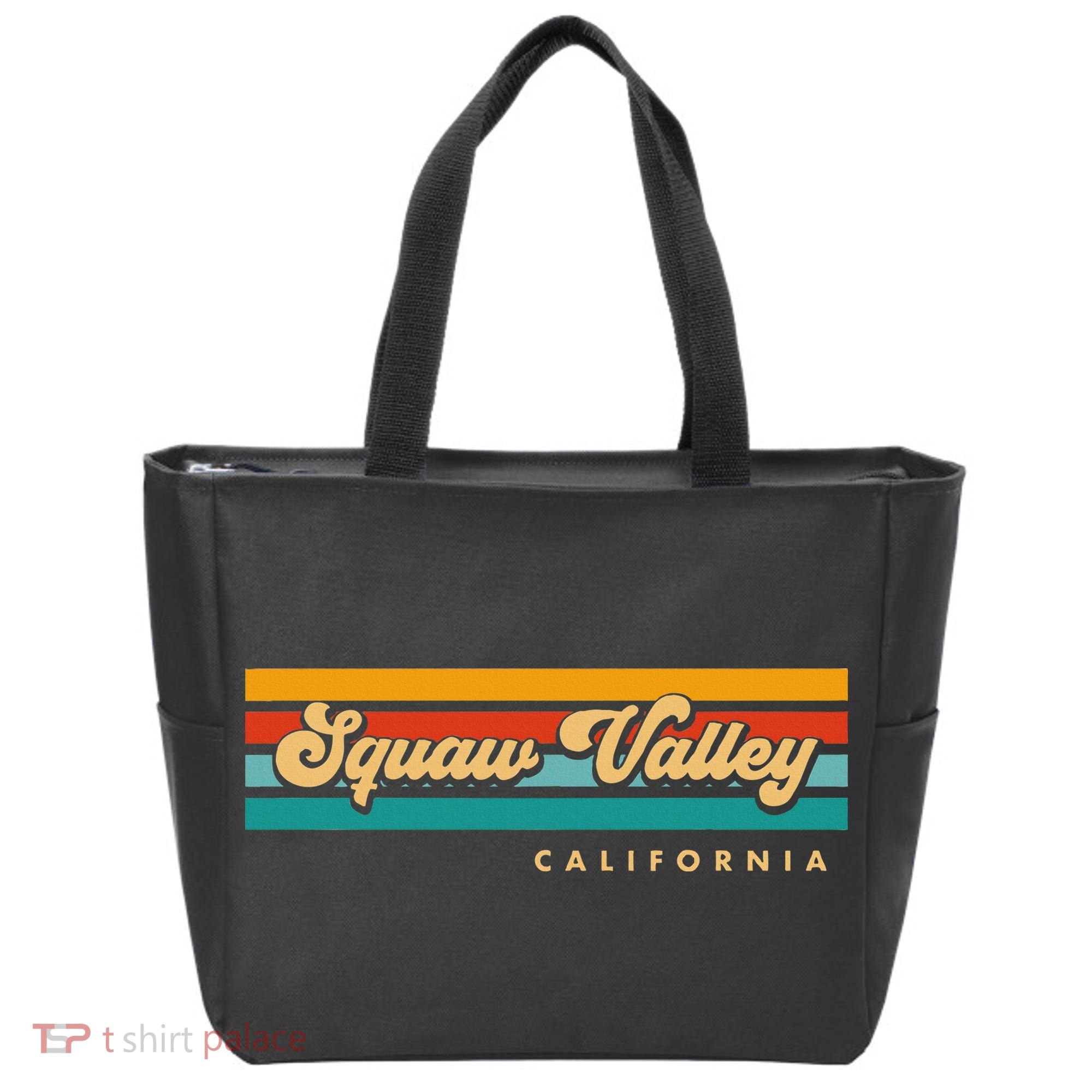 Sunset Stripes Squaw Valley California Tote Bag