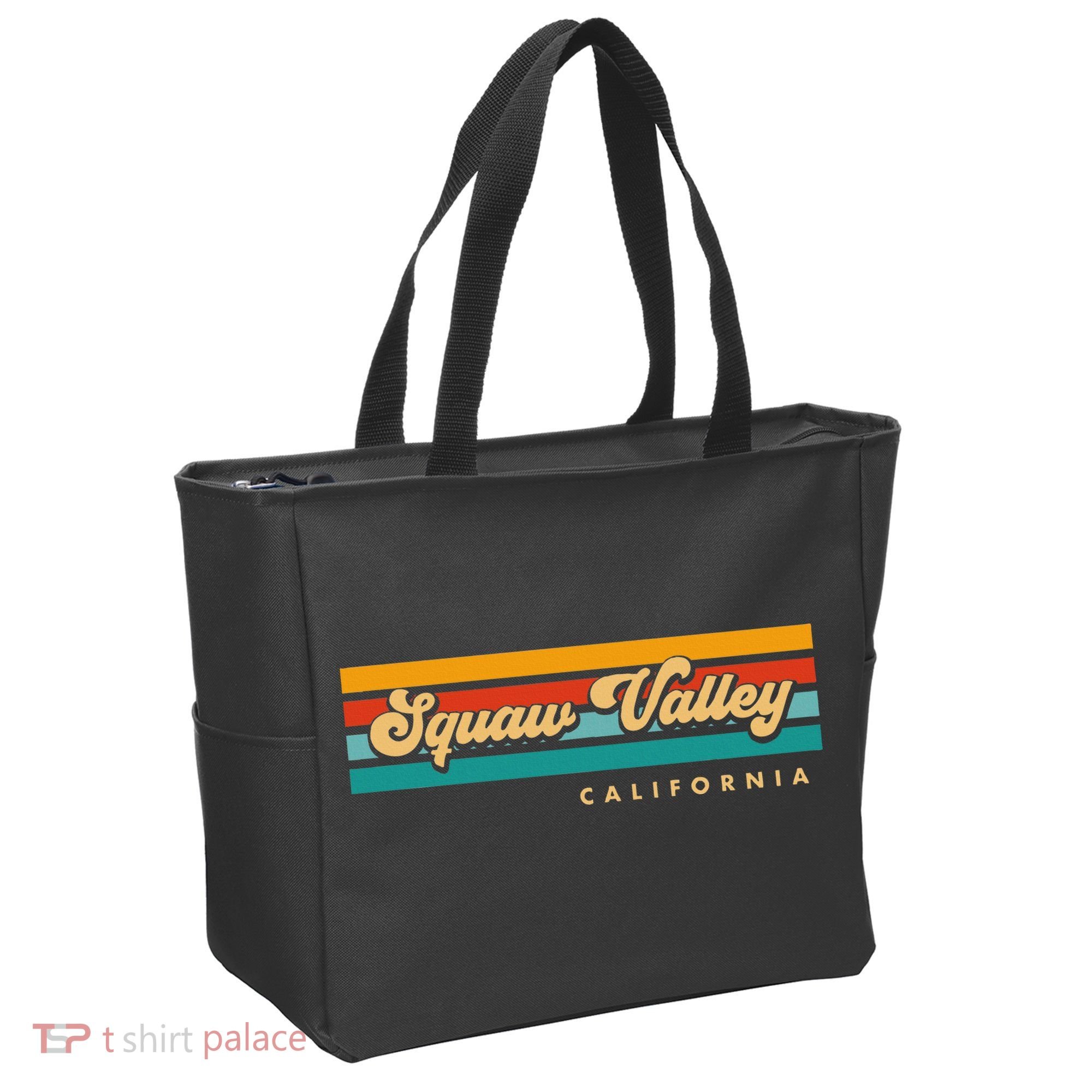Sunset Stripes Squaw Valley California Tote Bag