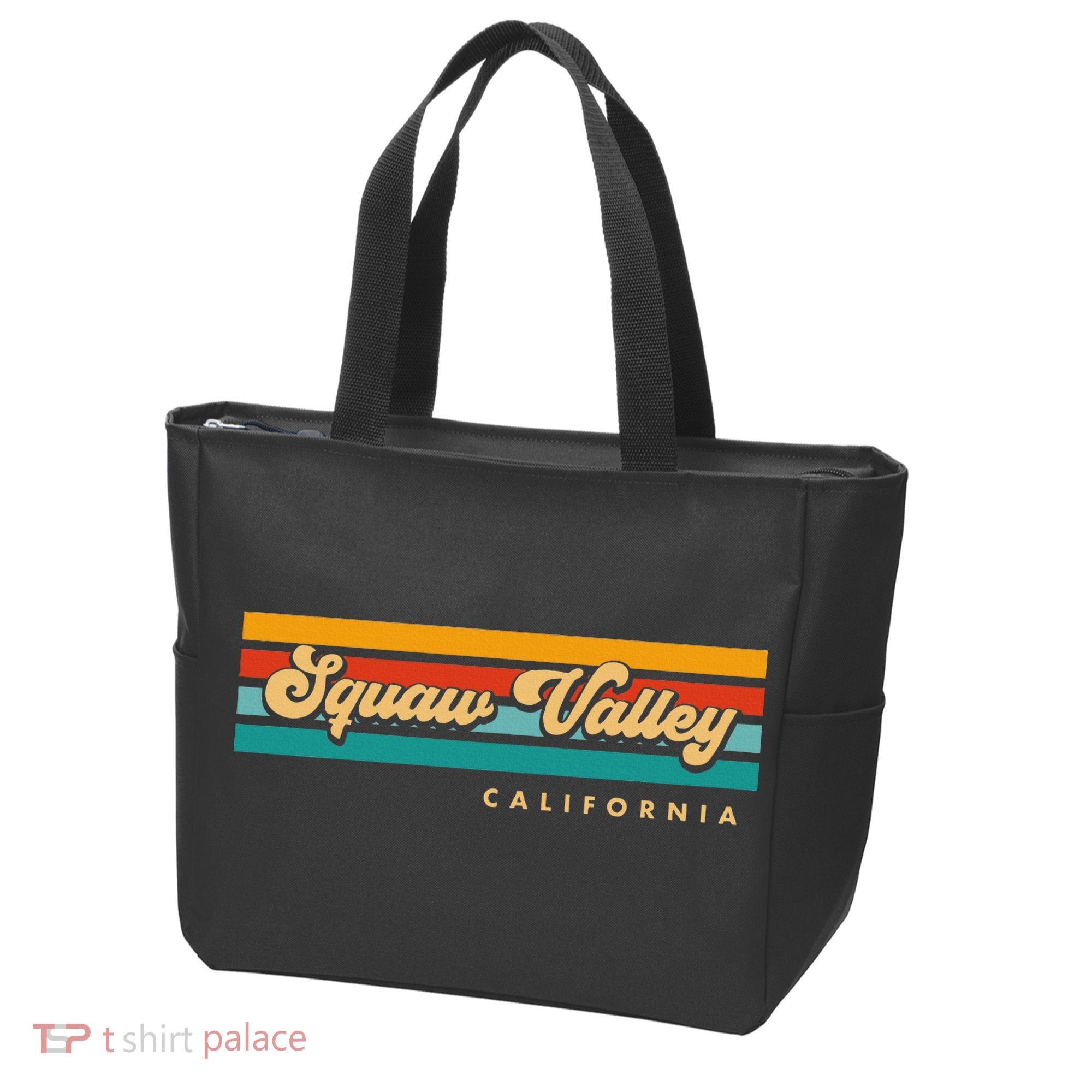 Sunset Stripes Squaw Valley California Tote Bag