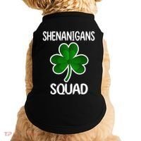 Shenanigans Squad st patrick green shamrocks Clover  Doggie Tank thumb 0