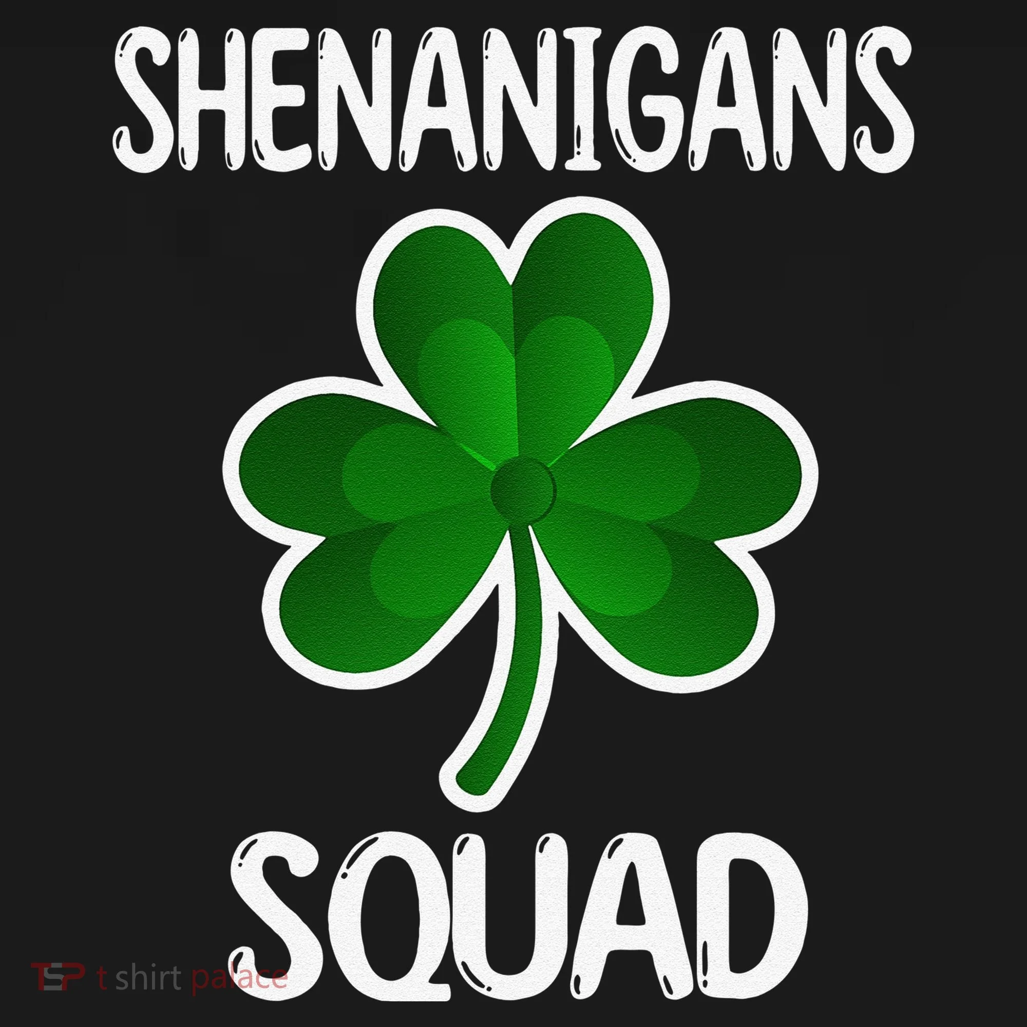 Shenanigans Squad st patrick green shamrocks Clover  Doggie Tank