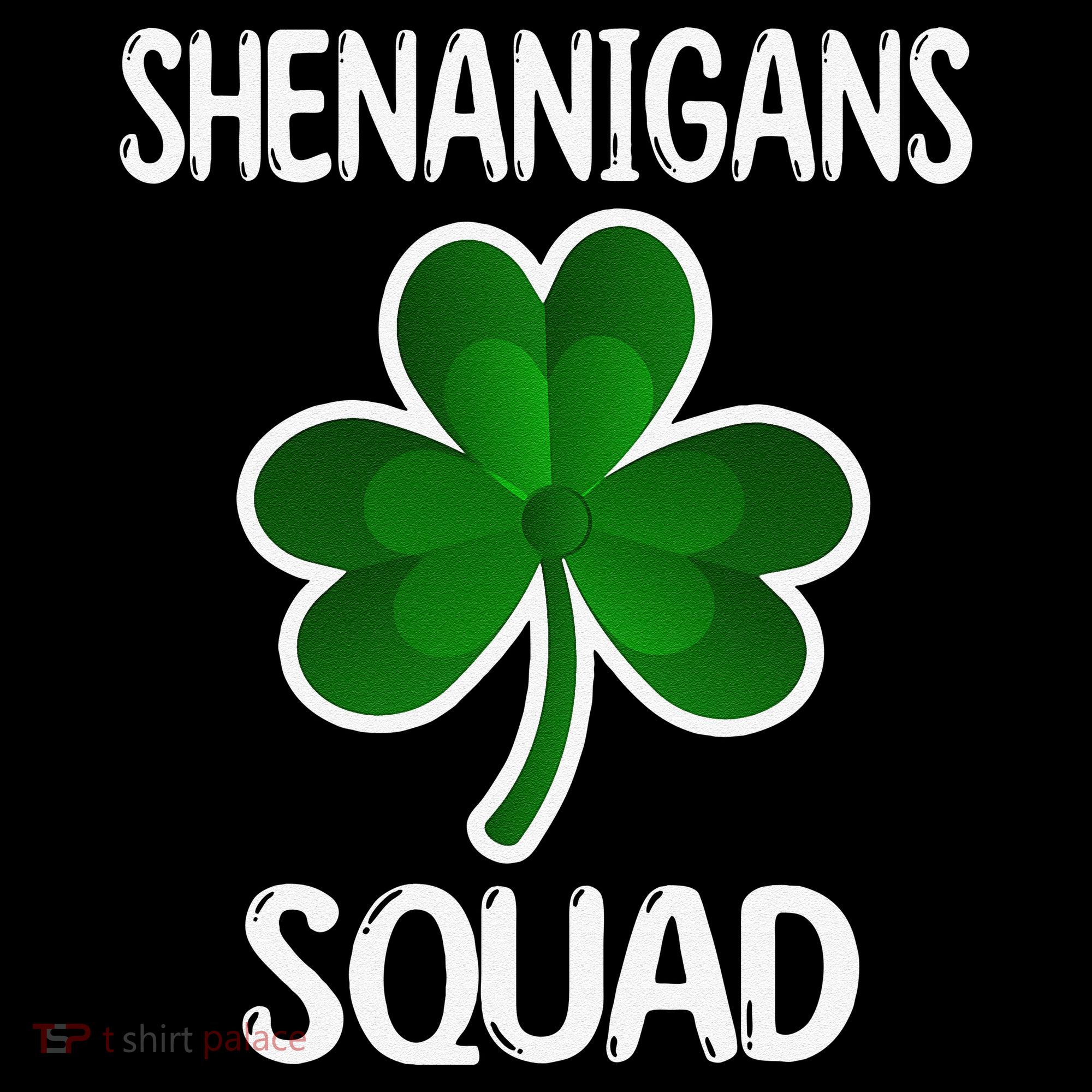 Shenanigans Squad st patrick green shamrocks Clover  USA-Made Doggie Bandana