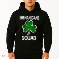 Shenanigans Squad st patrick green shamrocks Clover  Hoodie thumb 2