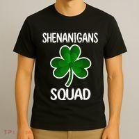 Shenanigans Squad st patrick green shamrocks Clover  T-Shirt thumb 3