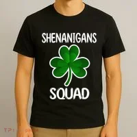 Shenanigans Squad st patrick green shamrocks Clover  T-Shirt thumb 3