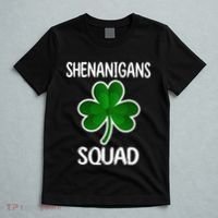 Shenanigans Squad st patrick green shamrocks Clover  T-Shirt thumb 5
