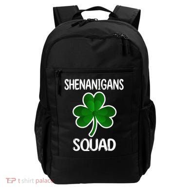 Shenanigans Squad st patrick green shamrocks Clover  Backpack