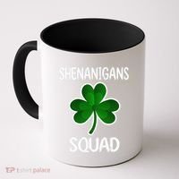 Shenanigans Squad st patrick green shamrocks Clover  Coffee Mug thumb 0