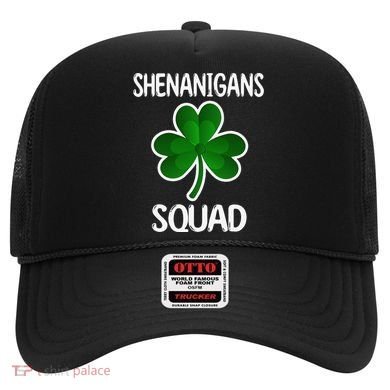 Shenanigans Squad st patrick green shamrocks Clover  Hat