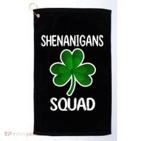 Shenanigans Squad st patrick green shamrocks Clover  Golf Towel thumb 0