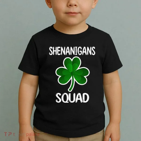 Shenanigans Squad st patrick green shamrocks Clover  Toddler T-Shirt
