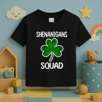 Shenanigans Squad st patrick green shamrocks Clover  Toddler T-Shirt thumb 3