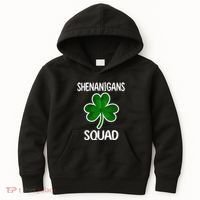 Shenanigans Squad st patrick green shamrocks Clover  Kids Hoodie thumb 0
