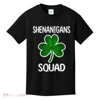 Shenanigans Squad st patrick green shamrocks Clover  Kids T-Shirt thumb 0
