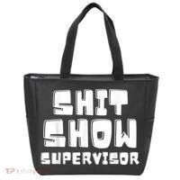 Shit Show Supervisor Funny Boss Manager Tote Bag thumb 0